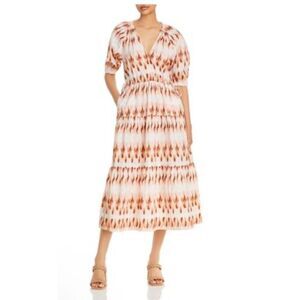 A.L.C Mischa printed tiered midi dress 6